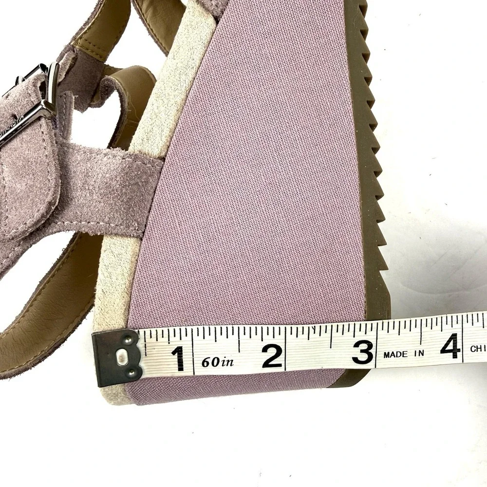 Vionic Tawny Sandals 9.5 Mauve Suede Strappy Shoes Gladiator‎ Womens